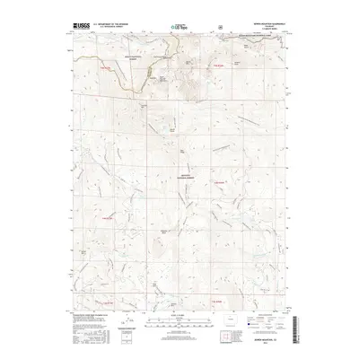 2016 Map of Bowen Mountain, 2016 Print