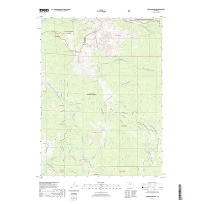 2019 Map of Bowen Mountain, 2019 Print