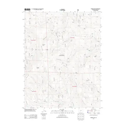 2013 Map of Bowers Peak, 2013 Print