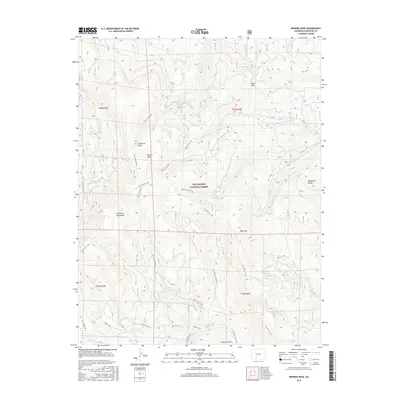 2016 Map of Bowers Peak, 2016 Print