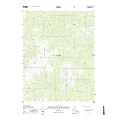 2019 Map of Bowers Peak, 2019 Print