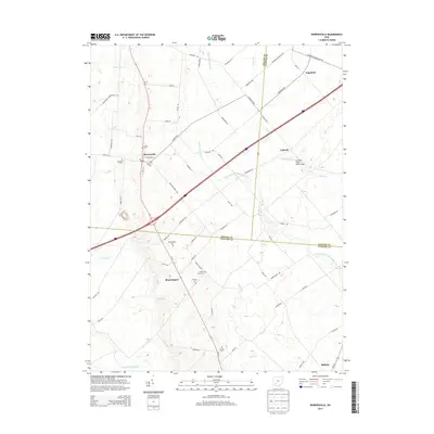 2013 Map of Bowersville, 2013 Print