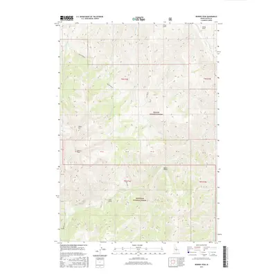 2017 Map of Bowery Peak, 2017 Print