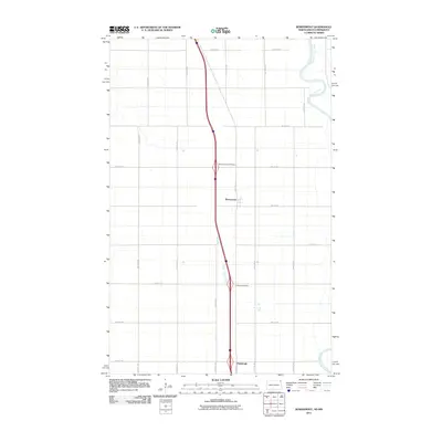 2011 Map of Bowesmont, 2011 Print