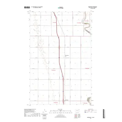 2017 Map of Bowesmont, 2017 Print