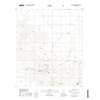 2018 Map of Bowie Mountain North, 2018 Print