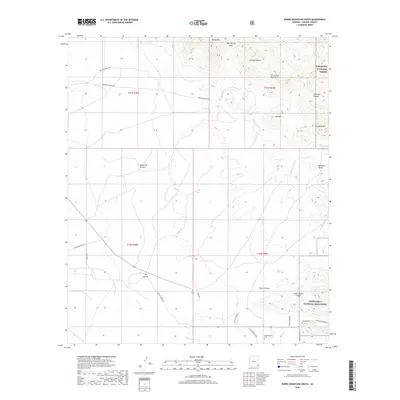 2018 Map of Bowie Mountain South, 2018 Print