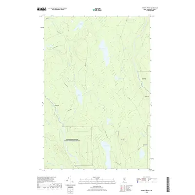 2018 Map of Bowlin Brook, 2018 Print