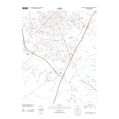2013 Map of Bowling Green South, 2013 Print