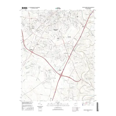 2016 Map of Bowling Green South, 2016 Print