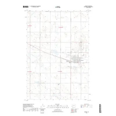 2018 Map of Bowman, 2018 Print