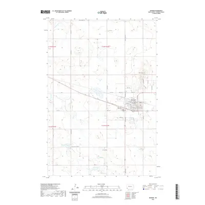 2020 Map of Bowman, 2020 Print