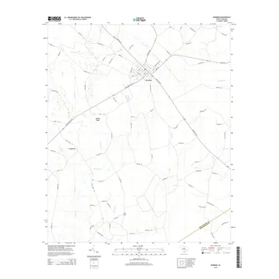 2014 Map of Bowman, 2014 Print