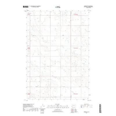 2017 Map of Bowman SW, 2017 Print