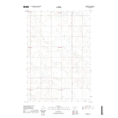2020 Map of Bowman SW, 2020 Print