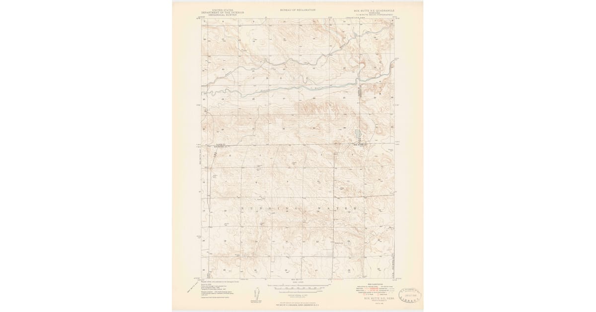 1949 Map of Box Butte NE, Box Butte County, NE — High-Res | Pastmaps
