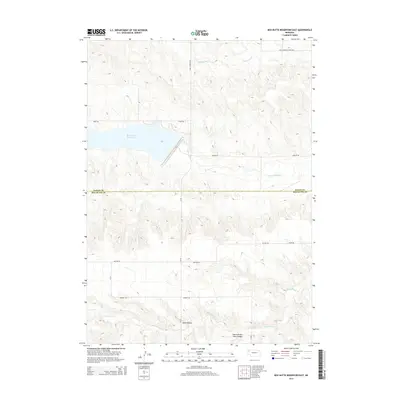 2014 Map of Box Butte Reservoir East, 2014 Print
