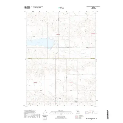 2017 Map of Box Butte Reservoir East, 2017 Print