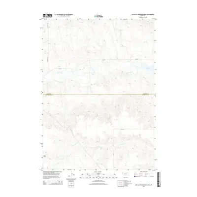 2014 Map of Box Butte Reservoir West, 2014 Print