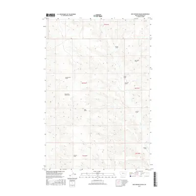 2017 Map of Box Canyon Coulee, 2017 Print