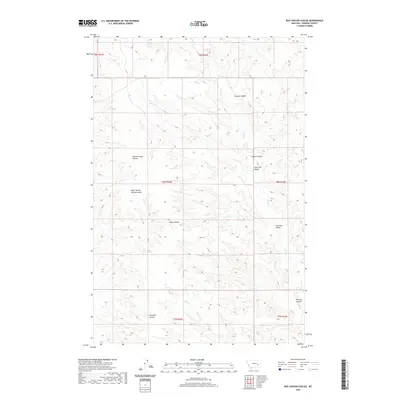 2020 Map of Box Canyon Coulee, 2020 Print