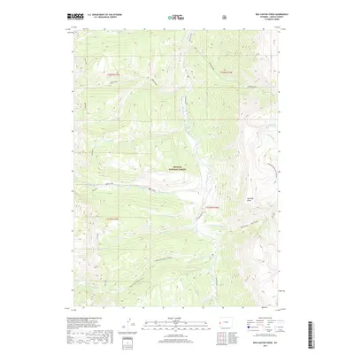 2017 Map of Box Canyon Creek, 2017 Print