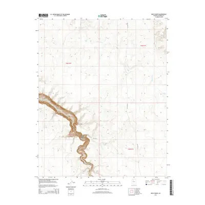 2014 Map of Box K Ranch, 2014 Print