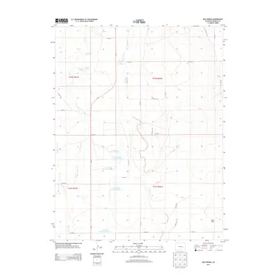 2013 Map of Box Springs, 2013 Print