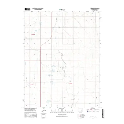 2016 Map of Box Springs, 2016 Print