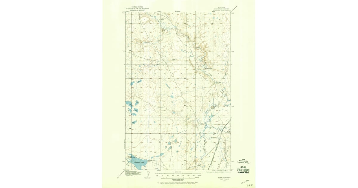 Old Maps of Hidden Valley Hutterite Colony, MT for Academic Research ...