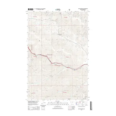 2014 Map of Boyd Mountain, 2014 Print
