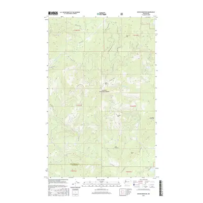 2017 Map of Boyer Mountain, 2017 Print