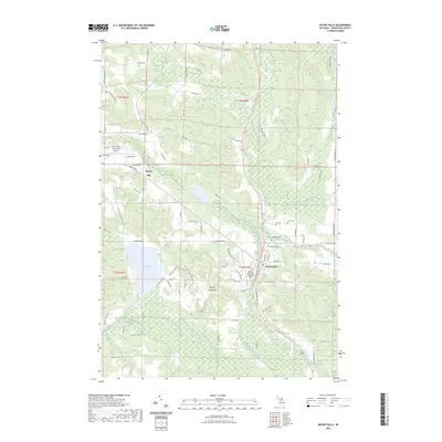 2023 Map of Boyne Falls, 2023 Print