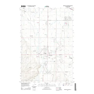 2014 Map of Bozeman Hot Springs, 2014 Print