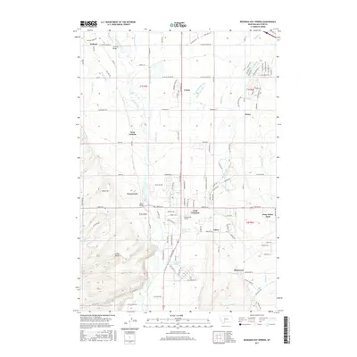 2017 Map of Bozeman Hot Springs, 2017 Print