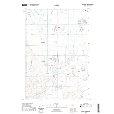 2020 Map of Bozeman Hot Springs, 2020 Print