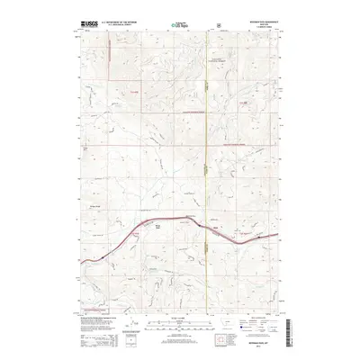 2014 Map of Bozeman Pass, 2014 Print
