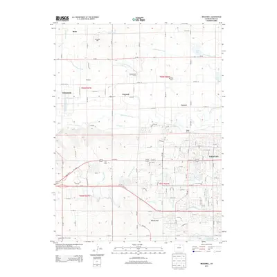 2013 Map of Bracewell, 2013 Print