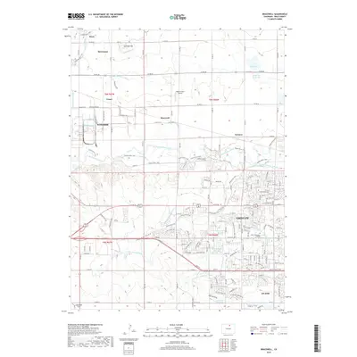 2019 Map of Bracewell, 2019 Print