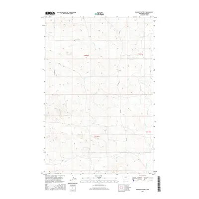 2017 Map of Bracket Butte SE, 2017 Print