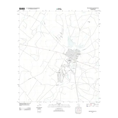2013 Map of Brackettville, 2013 Print