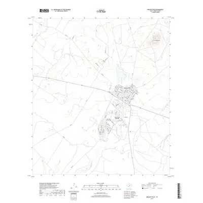 2019 Map of Brackettville, 2019 Print