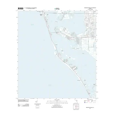 2012 Map of Bradenton Beach, 2012 Print