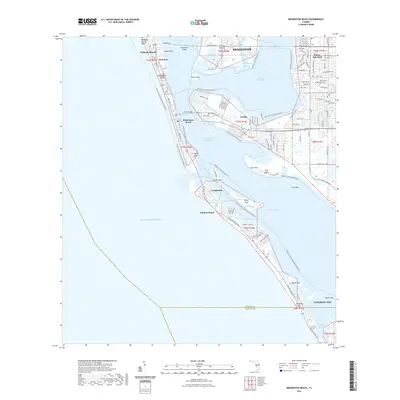 2021 Map of Bradenton Beach, 2021 Print