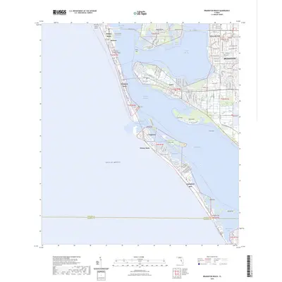 2024 Map of Bradenton Beach, 2024 Print