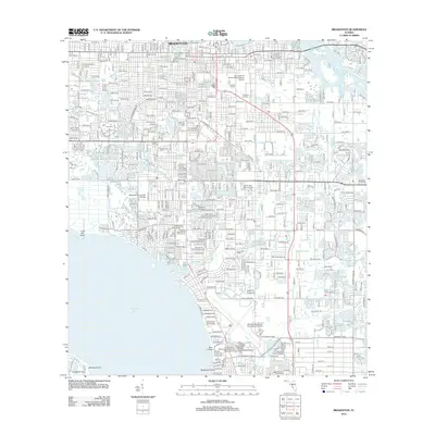 2012 Map of Bradenton, 2012 Print