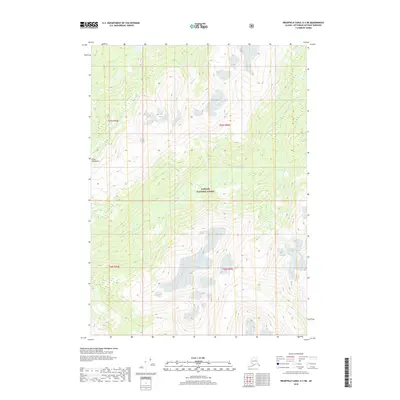 2018 Map of Bradfield Canal A-3 NE, 2018 Print