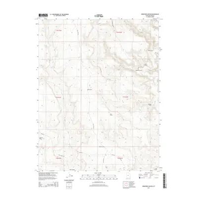 2014 Map of Bradford Canyon, 2014 Print