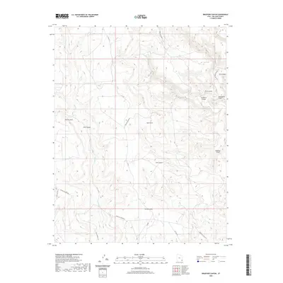 2020 Map of Bradford Canyon, 2020 Print