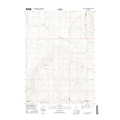 2017 Map of Bradley Mountain, 2017 Print